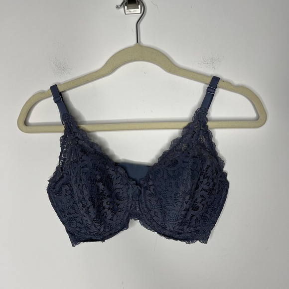Victoria's Secret Other - Victorias Secret Bra Womens 34DD Blue Body By Victoria Lined Demi Lace